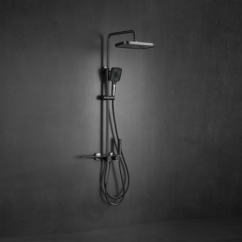 Bath Shower Sliding Gray Mixer Shower Set