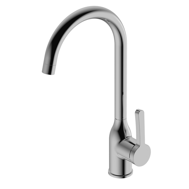 Brass Silver Single Hole Modern Made Kitchen Faucet Mixer Tap