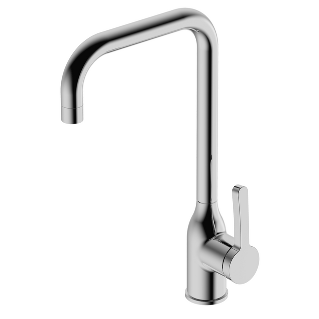 Luxury Silver Brass Single Hole Sink Standard Kitchen Mixer Faucet
