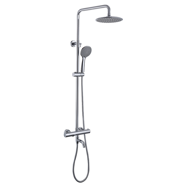 Hot Sale Wall Mounted Bathroom Faucet Chrome Polished Brass Rain Shower Set Faucet