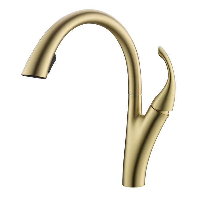 Light Luxury Copper Water Tap Chrome Black Rose Gold Kitchen Faucet