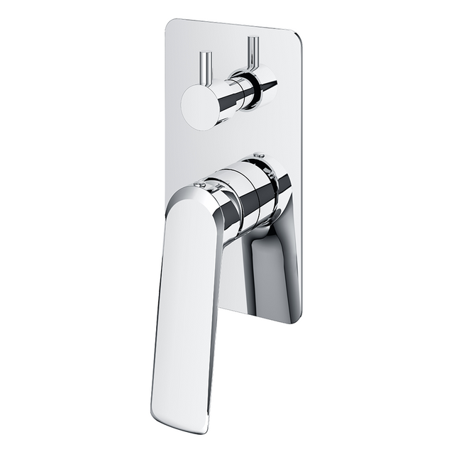 Single Lever Hidden Bath Shower Mixer with Brass Square Faucet