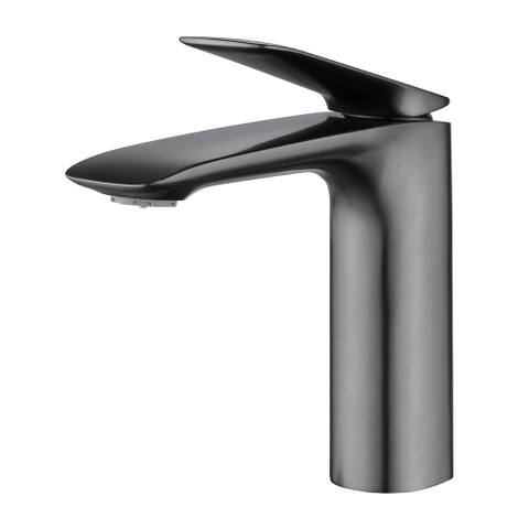 MY106 Hramsa Hot Selling Brushed Gun-gray Brass Basin Faucet 