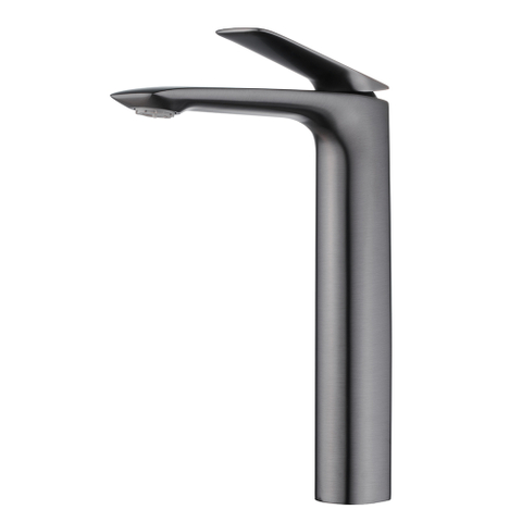 MY108 Hramsa Hot Selling Brushed Gun-gray Brass Basin Faucet 