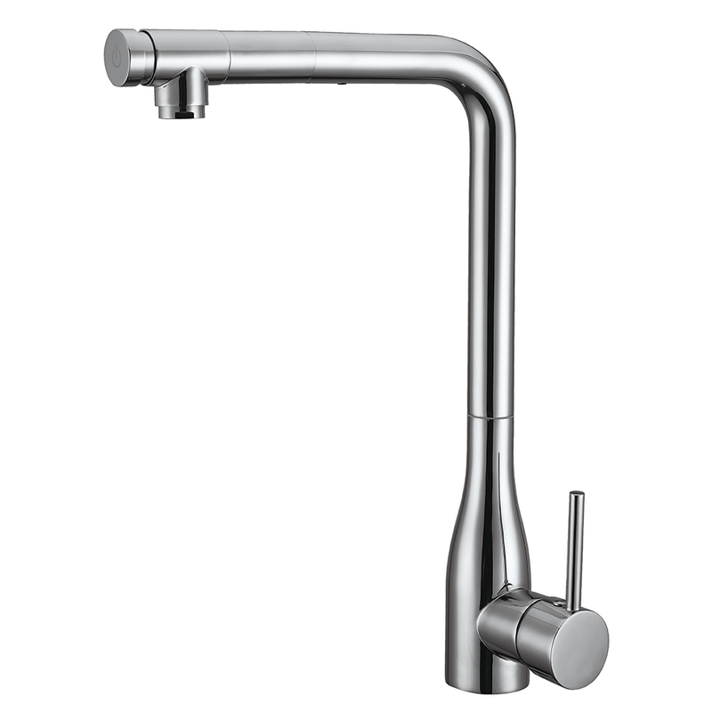 Luxury Brass Body Single Handle Swivel Kitchen Mixer Pull Out Faucet