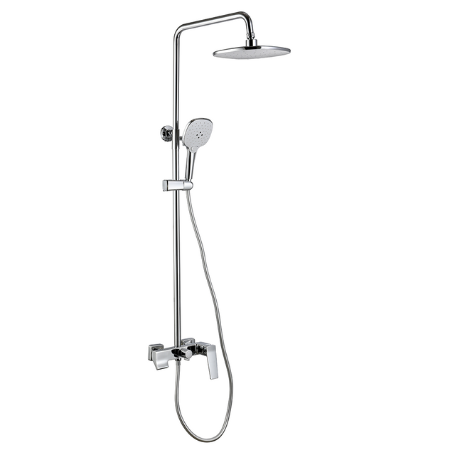 Complete Shower Unit Square Rain Shower Mixer Set