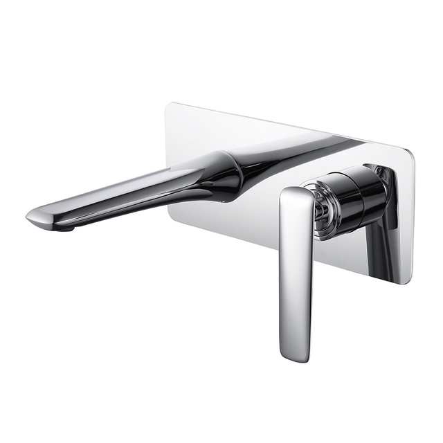 Luxury High Quality Single Handle Wall Mount Bathroom Faucet