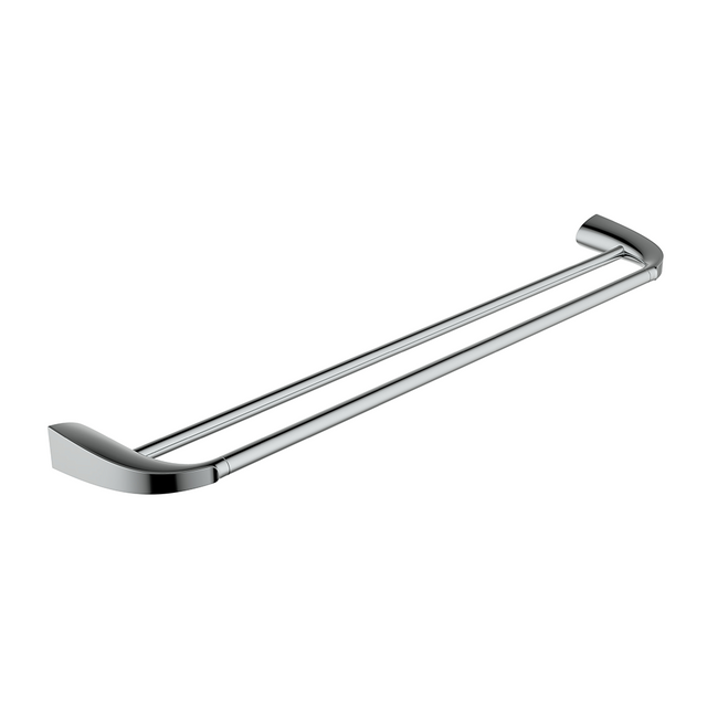 Brass Chrome Wall Mountd Double Bath Hanger Towel Rack