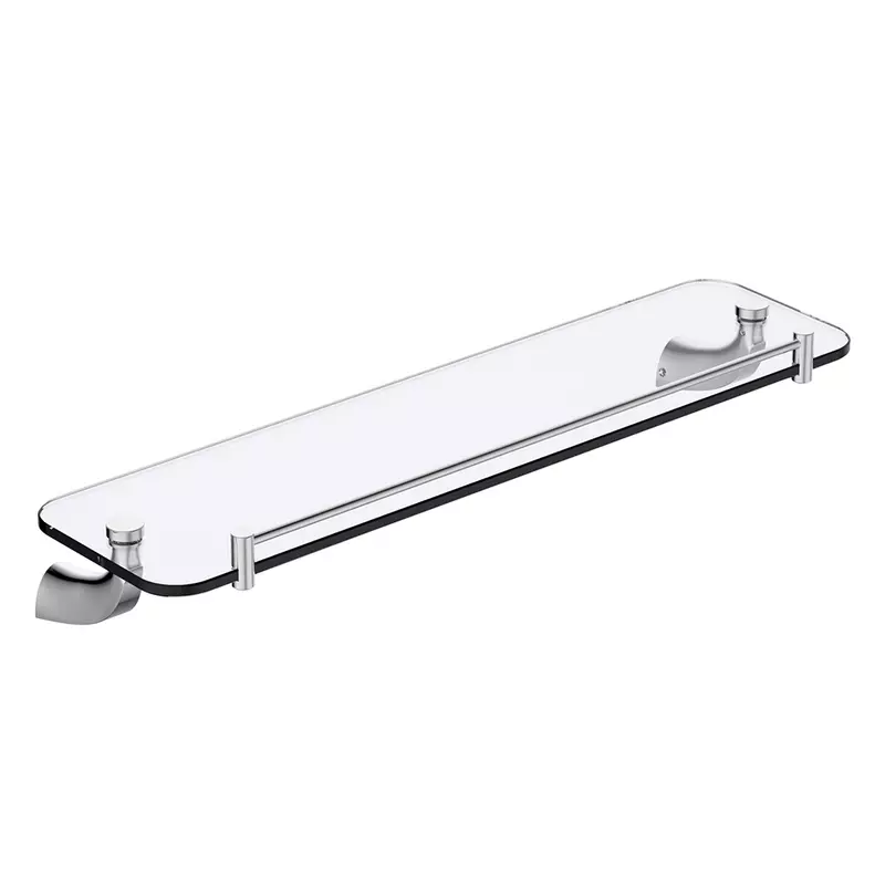 Premium Bathroom Accessories Including Brass Towel Racks And Glass Shelves Elevate The Functional Luxury of Modern Hotel And Residential Suites